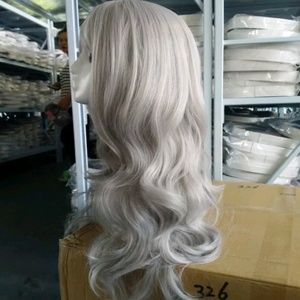 Gray cosplay wig